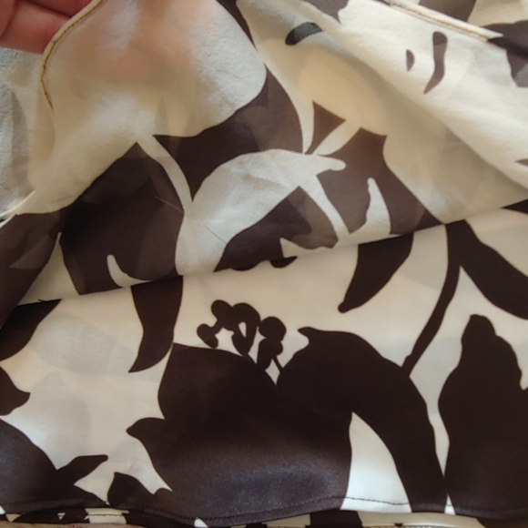 ANN TAYLOR A-LINE SILK FLORAL SKIRT SIZE 4 - Picture 5 of 6